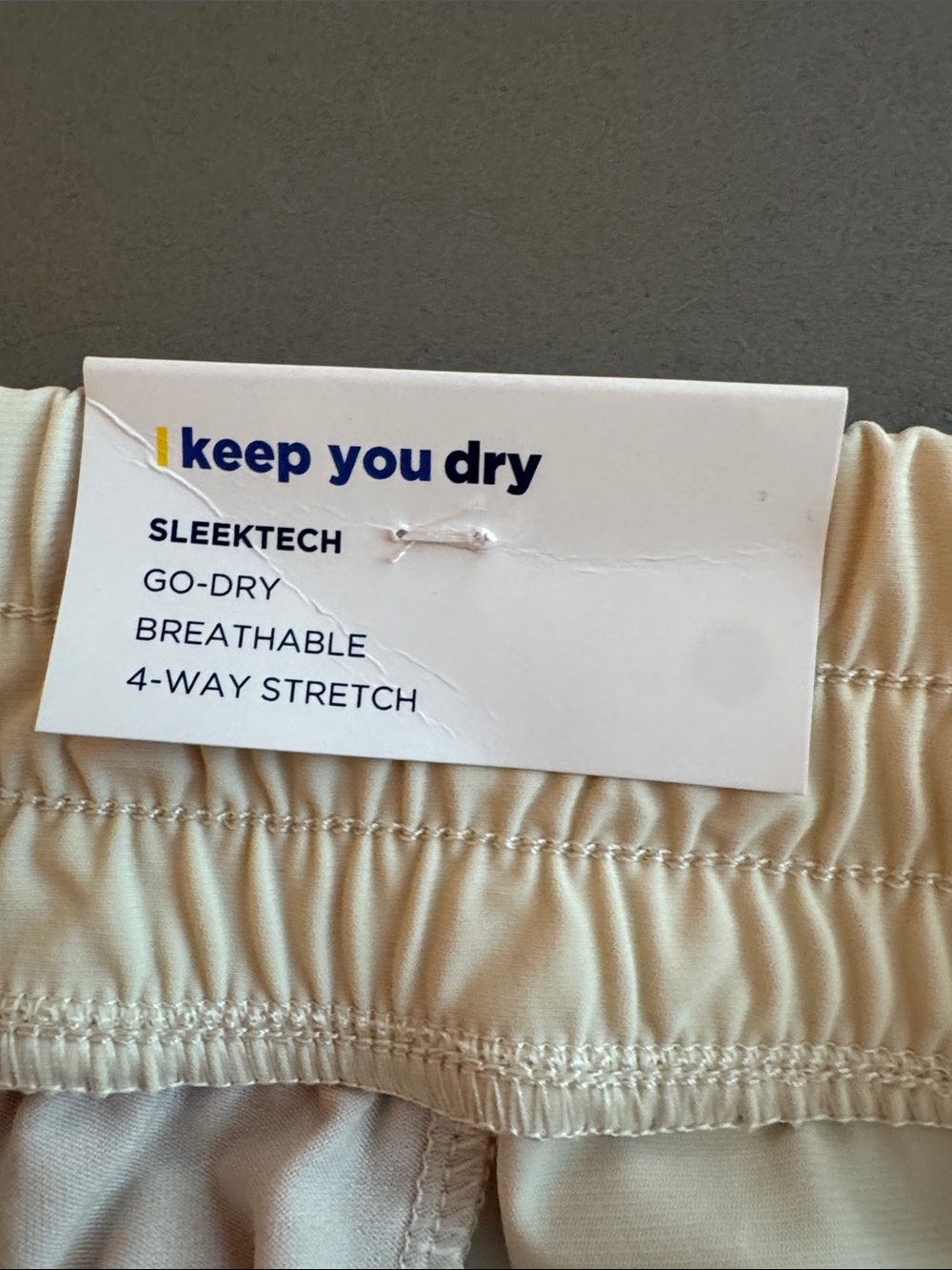 Old Navy Cream Off-White High Rise Go Dry Jogger Sweatpants Size M NWT - Picture 9 of 11